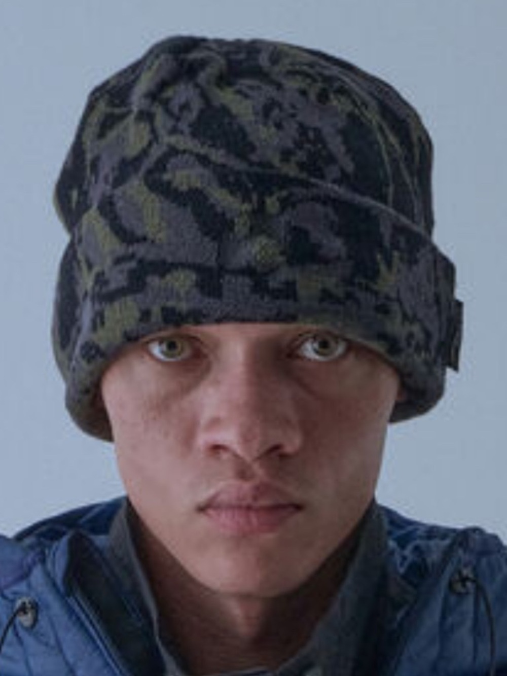 Reversible Unisex Oversize Camo Beanie Somewhere Outside Hiking Company Korean